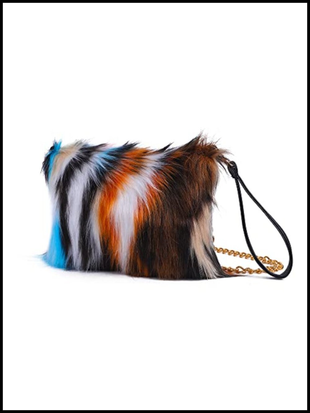 Faux Fur Evening Handbag Women Crossbody Shoulder Bag Fluffy Fuzzy Purse